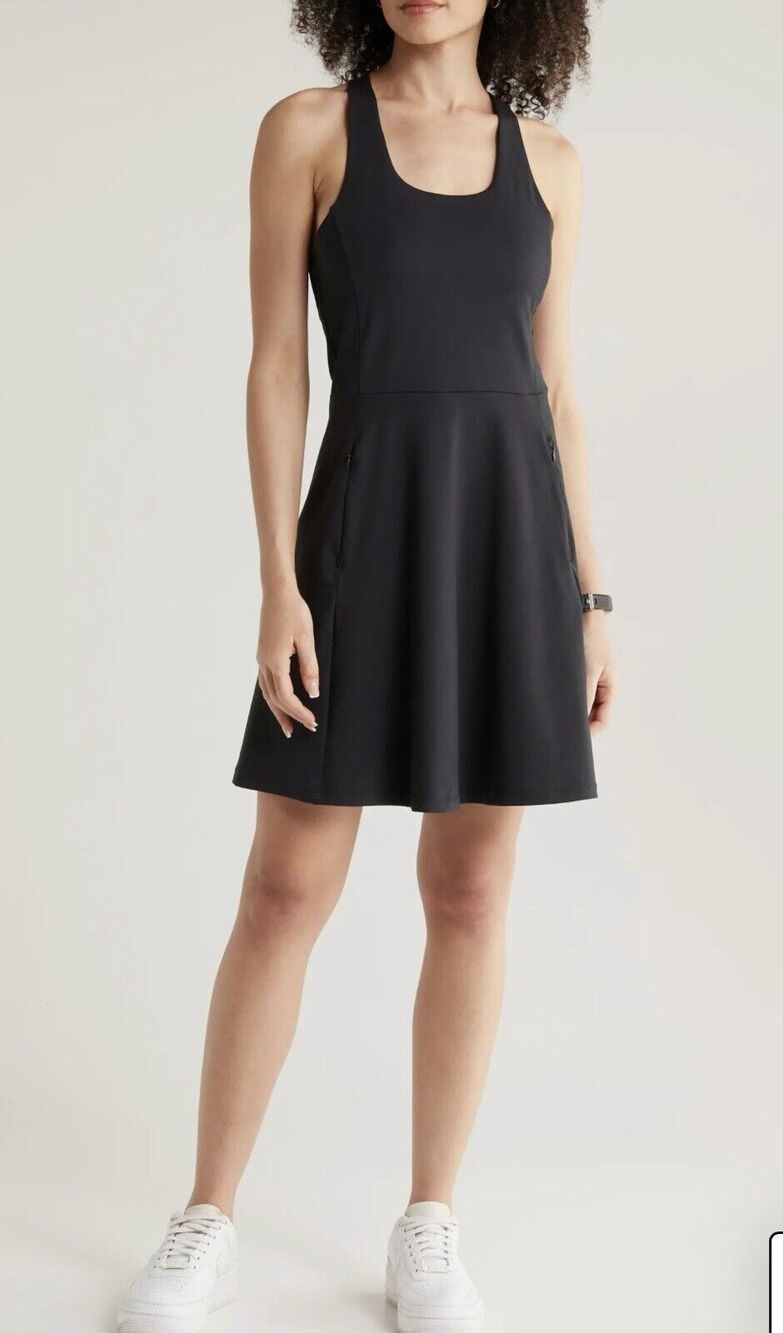 Zella Daybreak Cross Back women’s Tennis Dress black size small